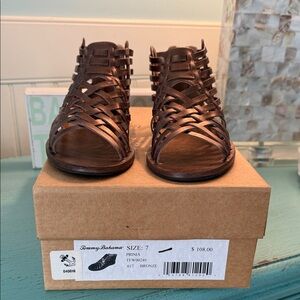 Tommy Bahama Bronze Woven Sandals